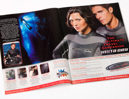 Henderson Dive Wear Spread Ad