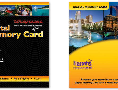 Walgreens & Harrahs Memory Card Packaging