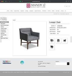 MLC Seating Item Page