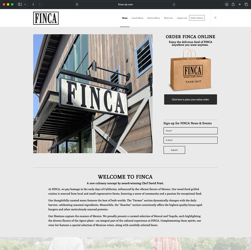 Finca Website