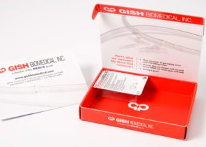 Gish Biomedical Product packaging