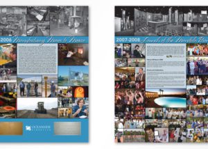 Oceanside Glasstile Company History Timeline Display
